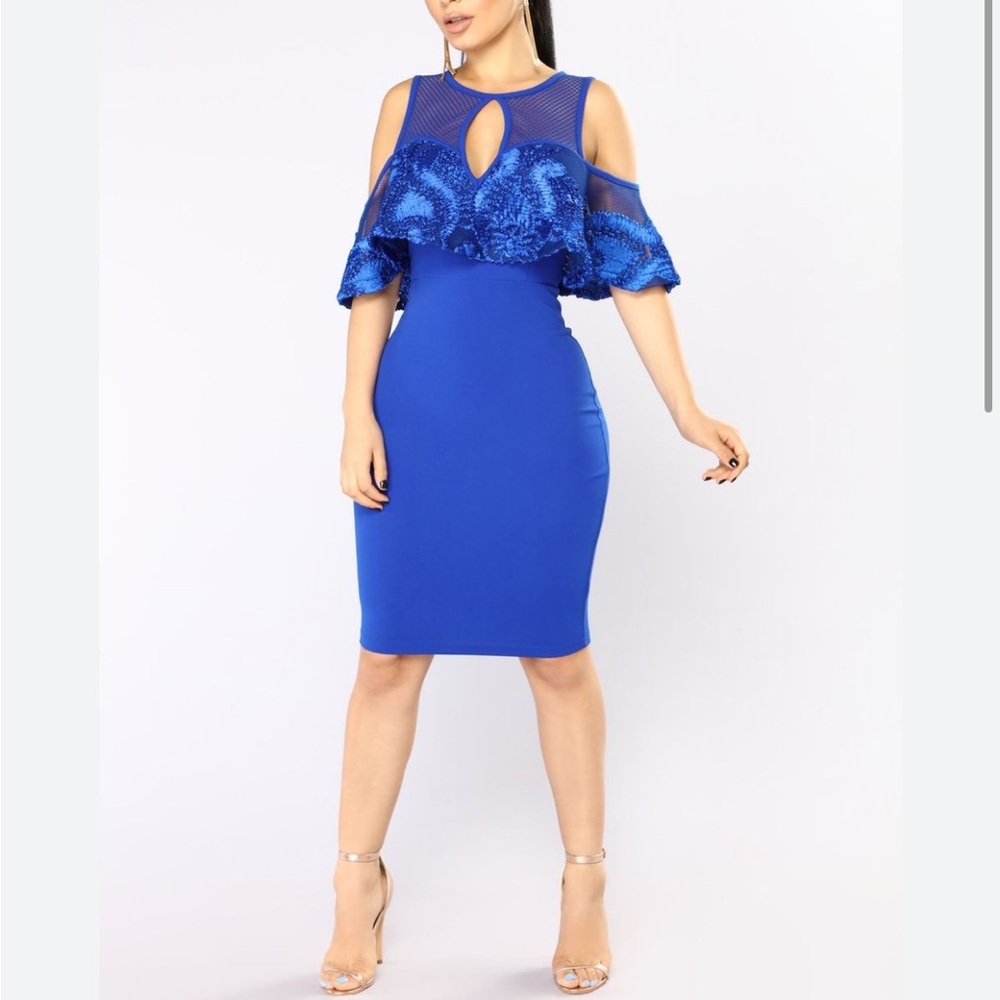 Blue gorgeous dress for special occasion